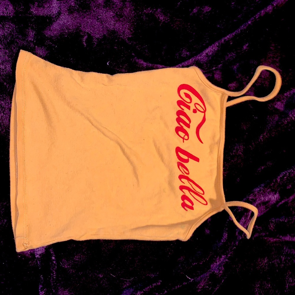 XS yellow ciao Bella tank top